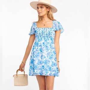 Show Me Your MuMu Breanna Dress- Mama Blues- Size LG